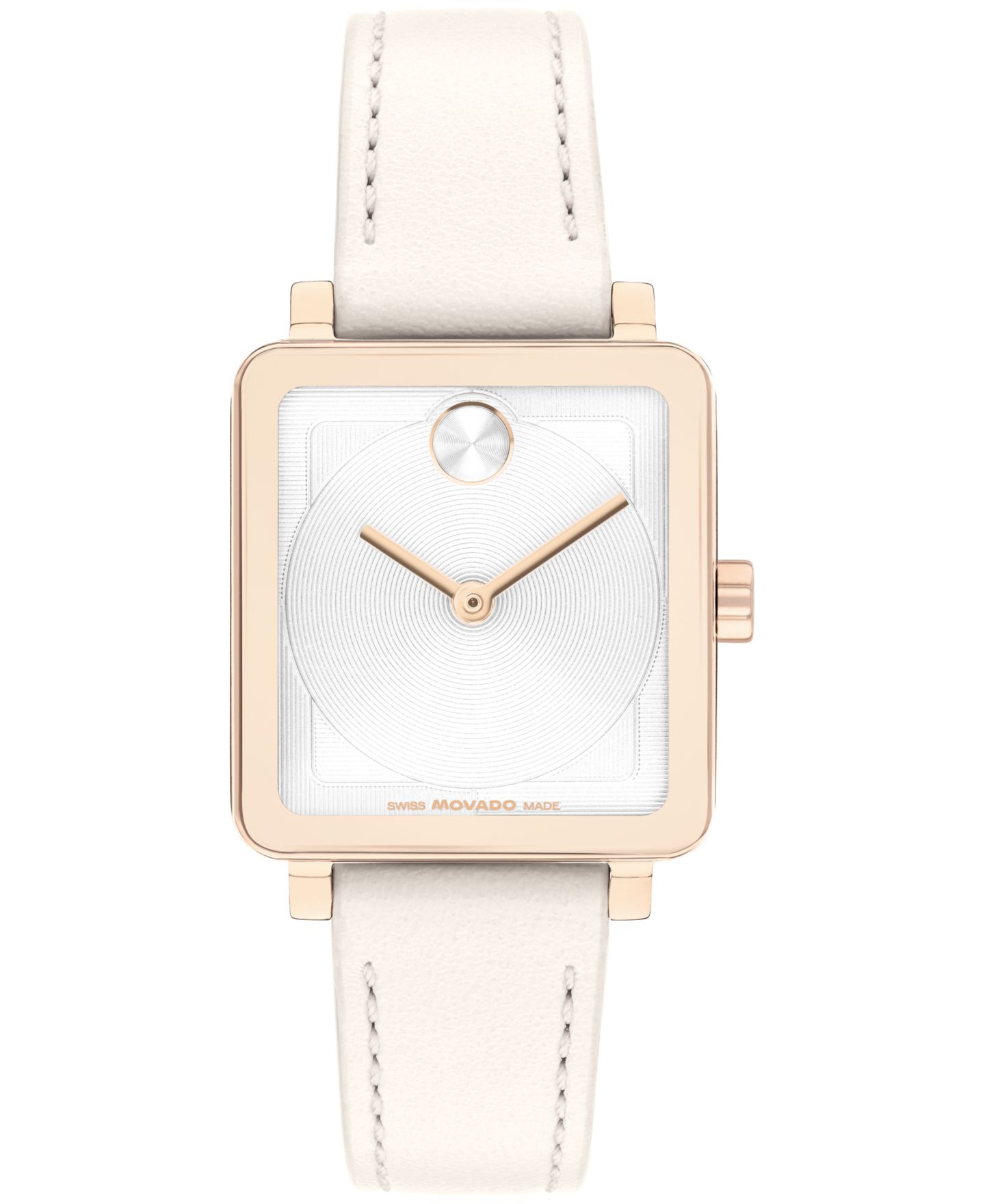 Женские часы Movado Bold Evolution 2.0 Swiss Quartz White Leather Watch 26mm — фото 1