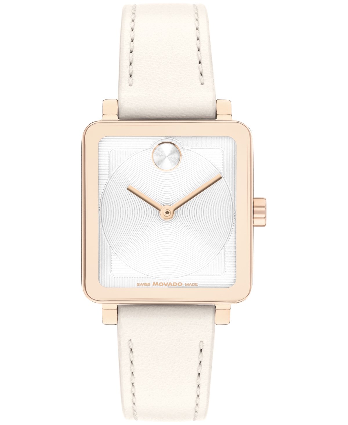 Women's Bold Evolution 2.0 Swiss Quartz White Leather Watch 26mm - White
