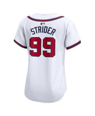 Women's Spencer Strider White Atlanta Braves Home Limited Player Jersey