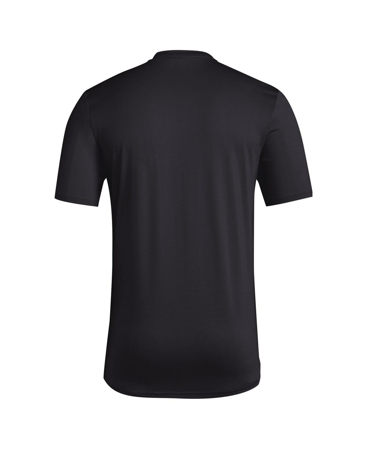 Adidas Men'sLouisville Cardinals 2024 Locker Trilateral Pre-Game T-Shirt - Black