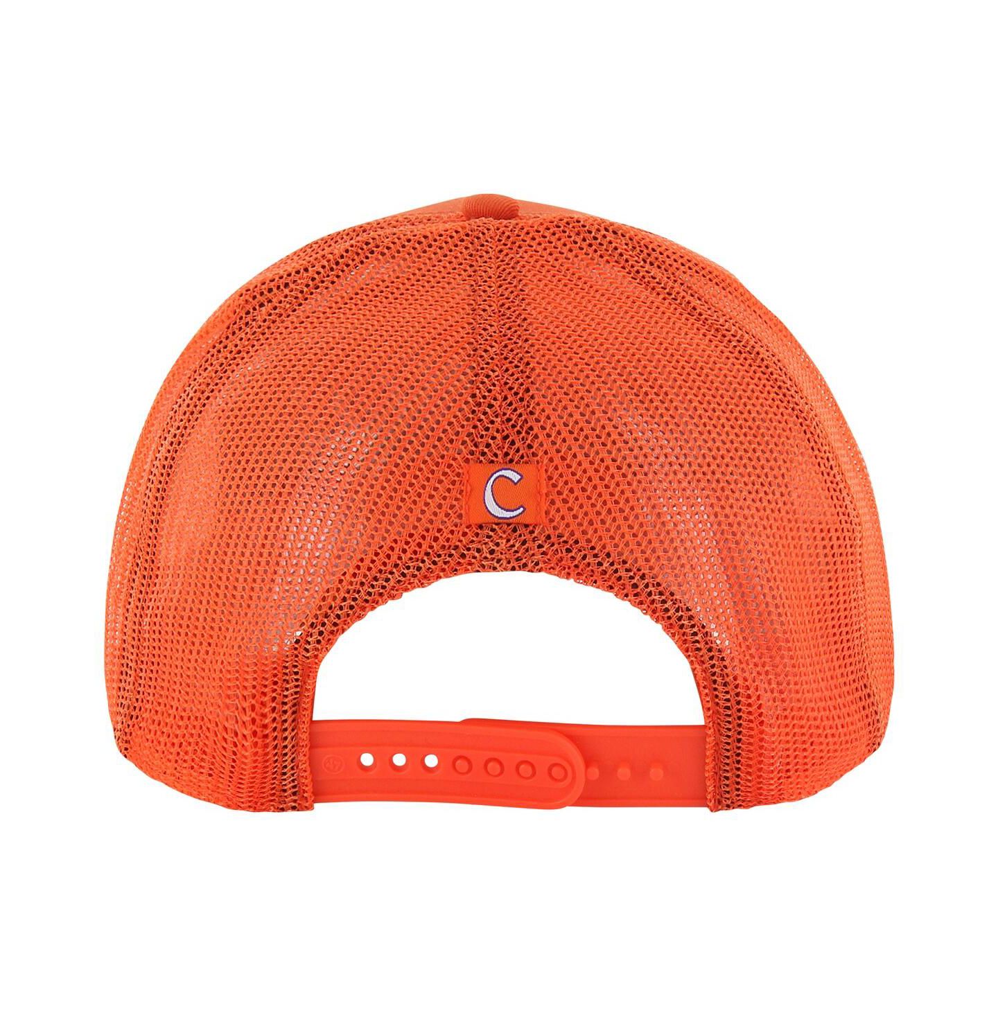 Мужская кепка '47 Brand Orange Clemson Tigers Garner Trucker Adjustable Hat — фото 2