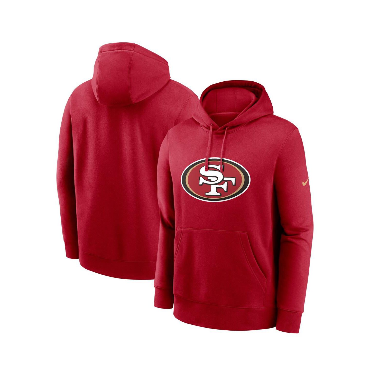 Мужское худи Nike Scarlet San Francisco 49ers Club Logo Pullover — фото 1