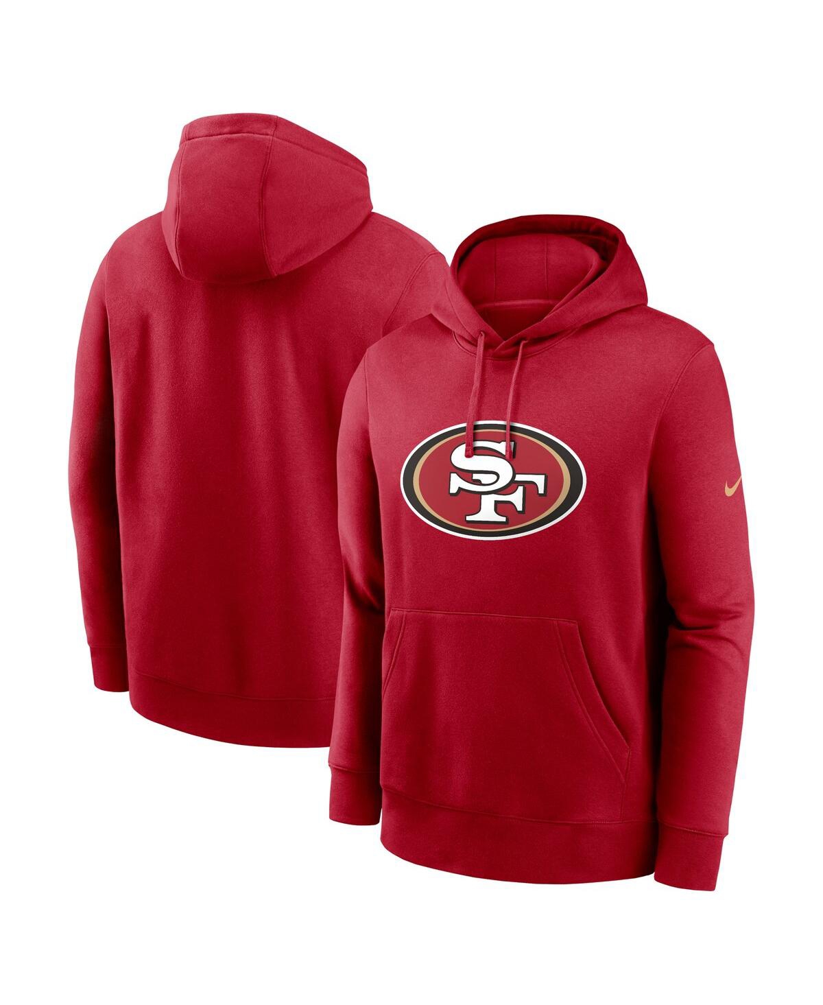 Nike Men's Scarlet San Francisco 49ers Club Logo Pullover Hoodie - Scarlet