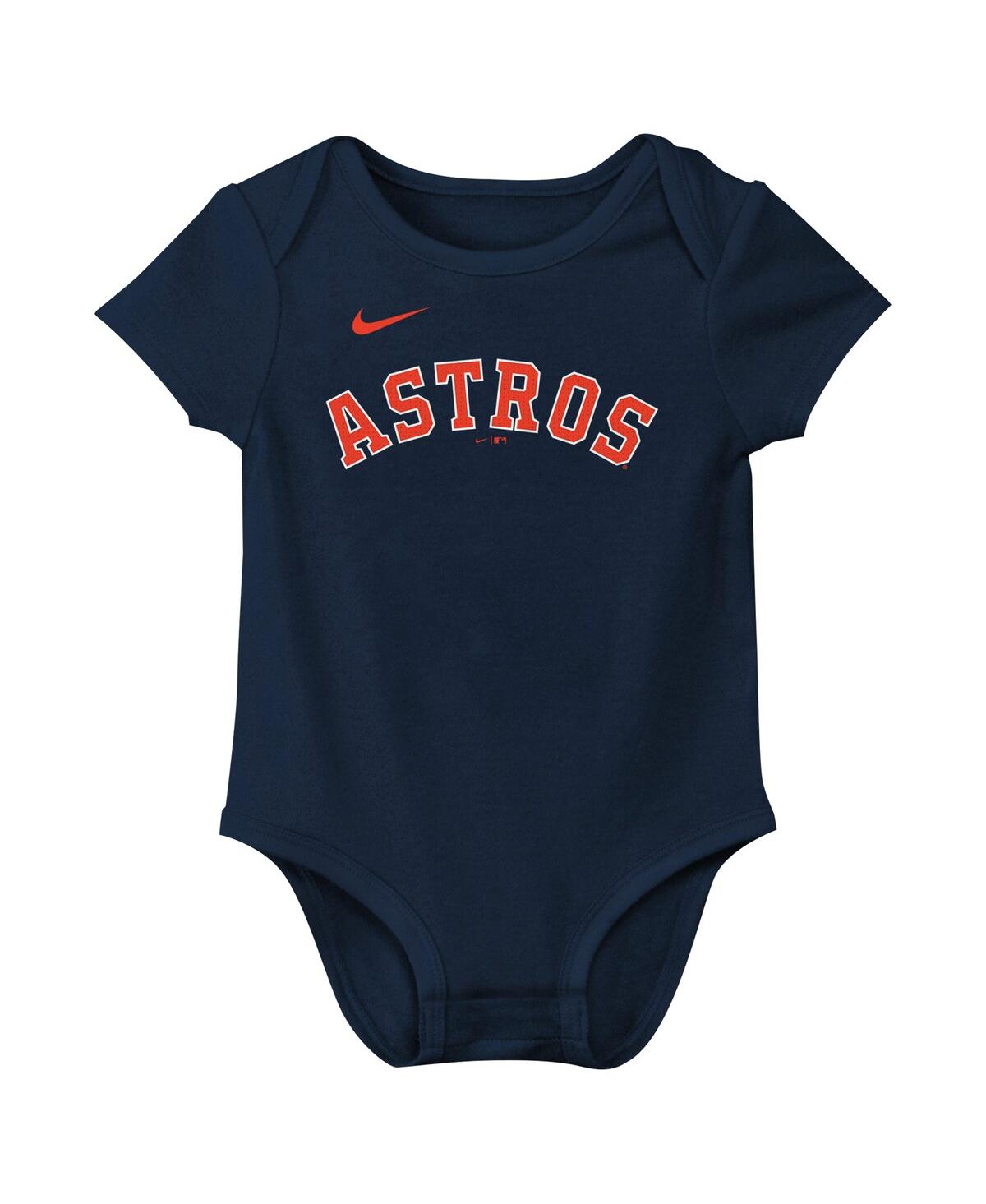 NIKE BABY JOSE ALTUVE NAVY HOUSTON ASTROS FUSE NAME NUMBER BODYSUIT 