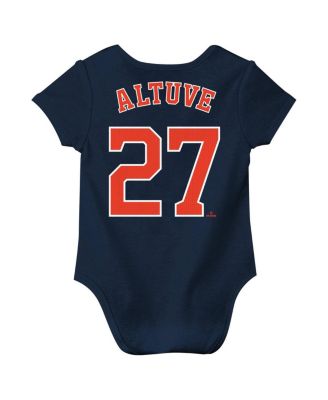 Baby Jose Altuve Navy Houston Astros Fuse Name Number Bodysuit