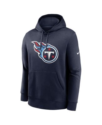 Men's Navy Tennessee Titans Club Logo Pullover Hoodie