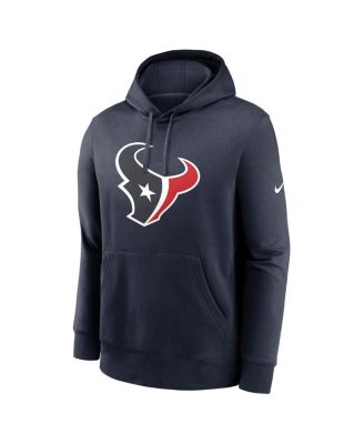 Men's Navy Houston Texans Club Logo Pullover Hoodie
