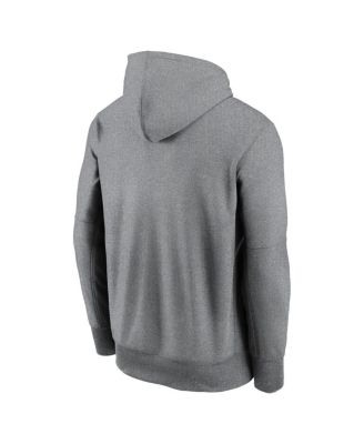 Men's Heather Gray Miami Dolphins Big Tall Performance Pullover Hoodie