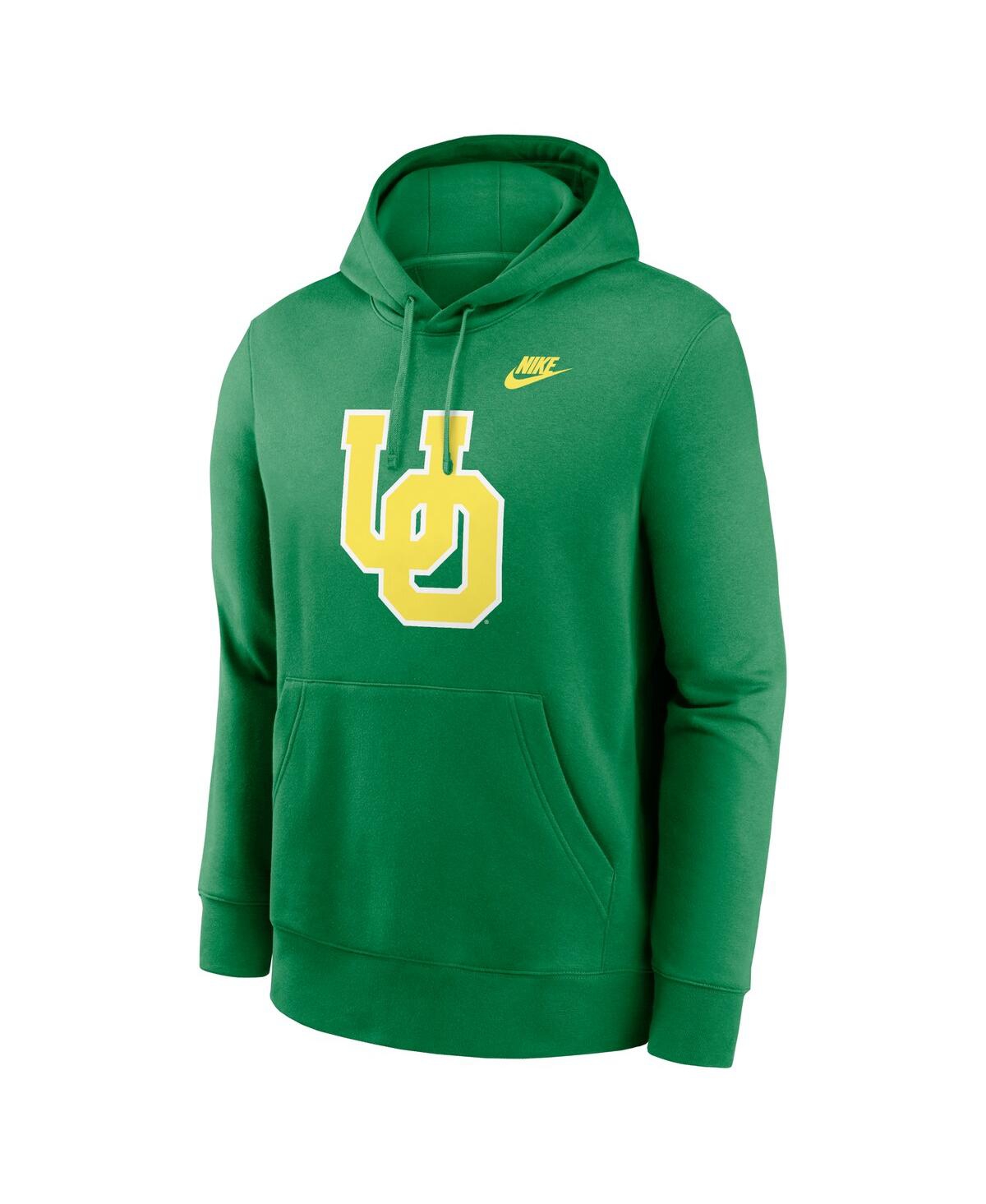 Nike Green Oregon Ducks Legacy Logo Club Fleece Pullover Hoodie In Green