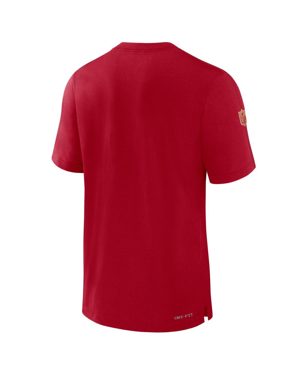 Nike Men'sSan Francisco 49ers Sideline Player Performance T-Shirt - Scarlet