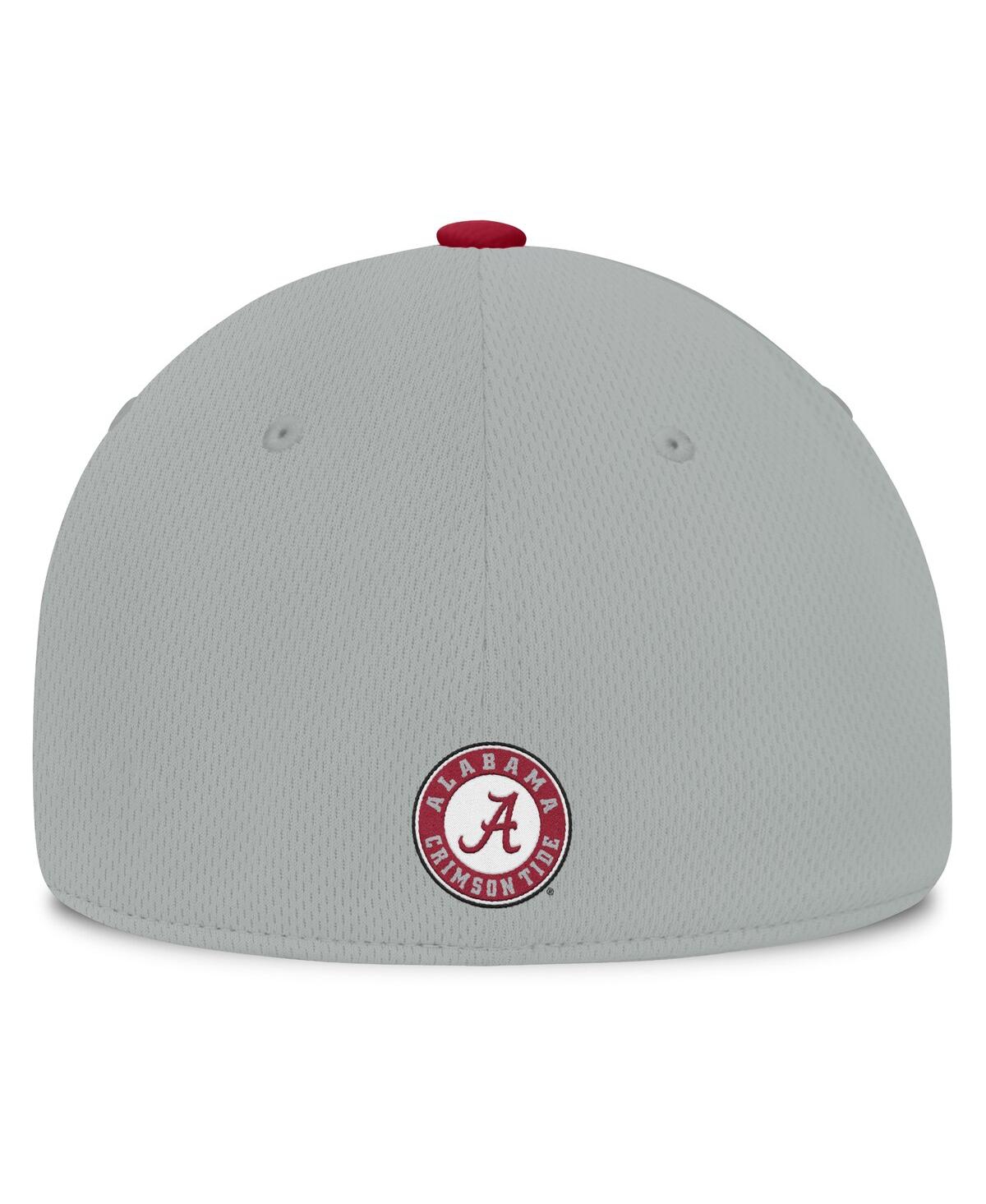 Top Of The World Men's Gray/cardinal Alabama Crimson Tide Mick Flex Hat In Gray,cardinal