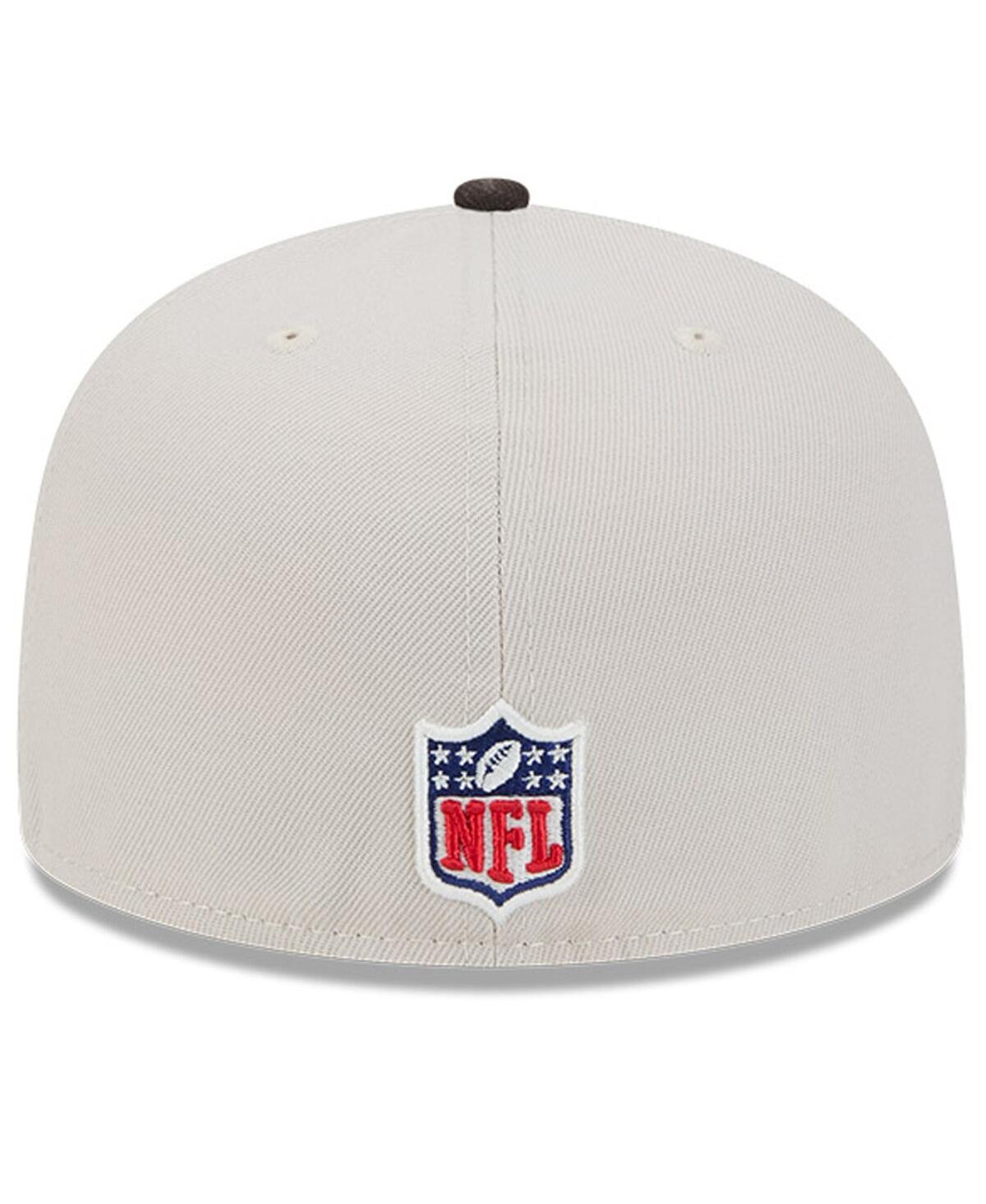 New Era Men'sBrown Cleveland Browns 2024 Sideline Historic 59FIFTY Fitted Hat - Stone, Brown