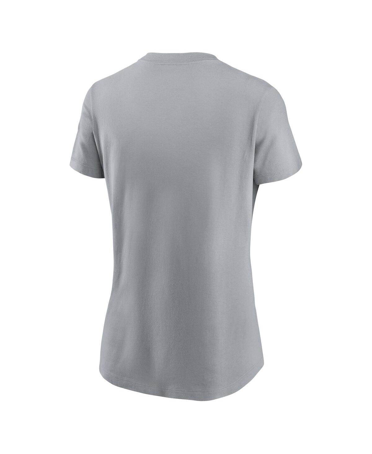 Nike Women's Gray Miami Dolphins 2023 Nfl Playoffs Iconic T-shirt In Gray