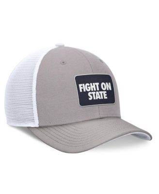 Men's Gray/White Penn State Nittany Lions Local Trucker Adjustable Hat
