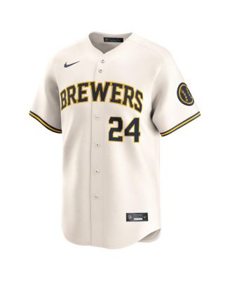 Men's William Contreras Cream Milwaukee Brewers Home Limited Player Jersey