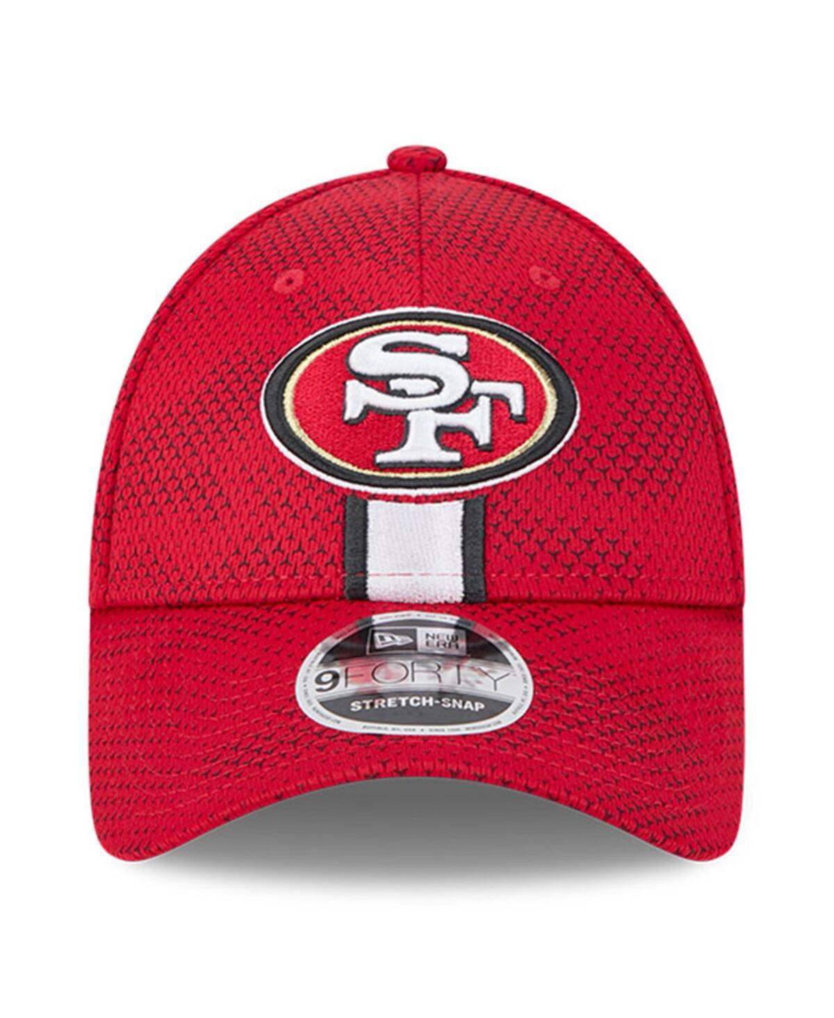 New Era Men's Scarlet San Francisco 49ers 2024 Sideline 9forty Stretch-snap Hat In Scarlet