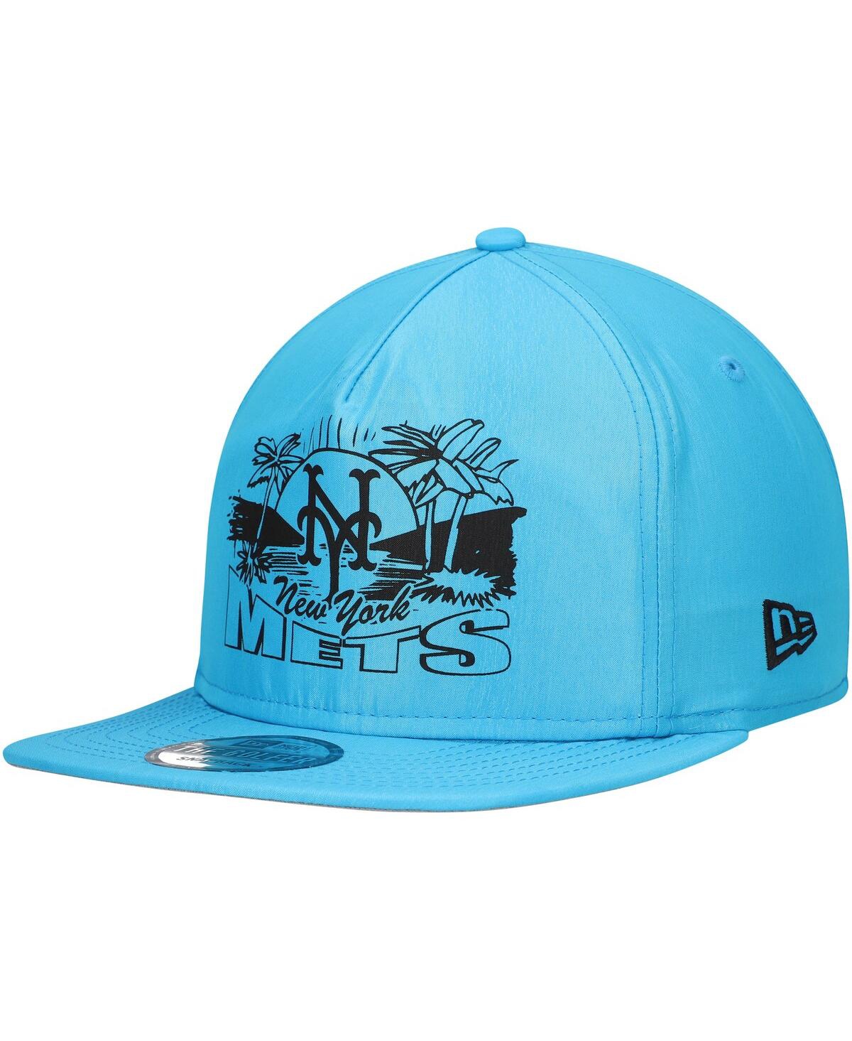 New Era Men's Blue New York Mets Neon Golfer Snapback Hat In Blue