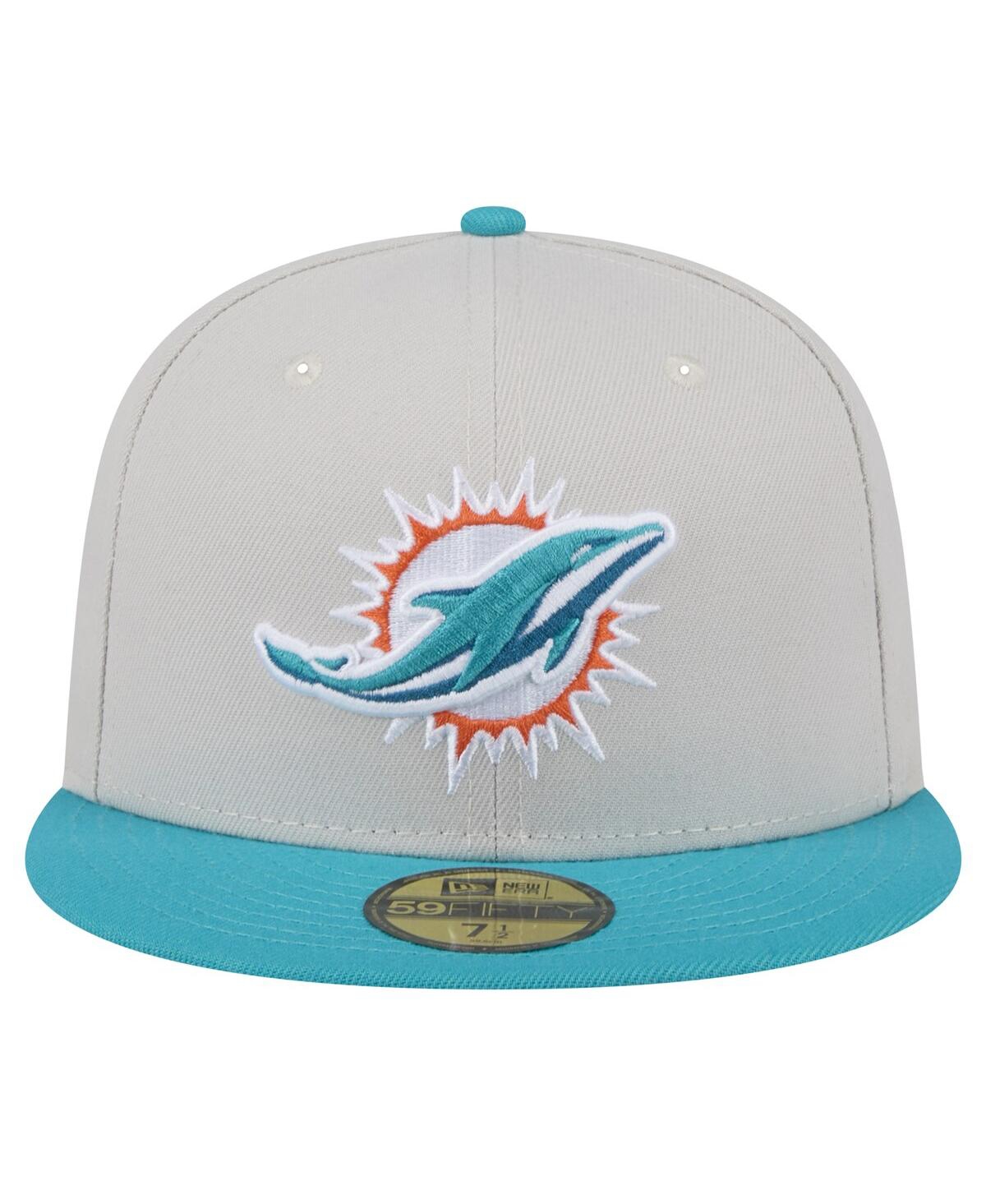 New Era Men's Miami Dolphins Stoney 59FIFTY Fitted Hat - Aqua