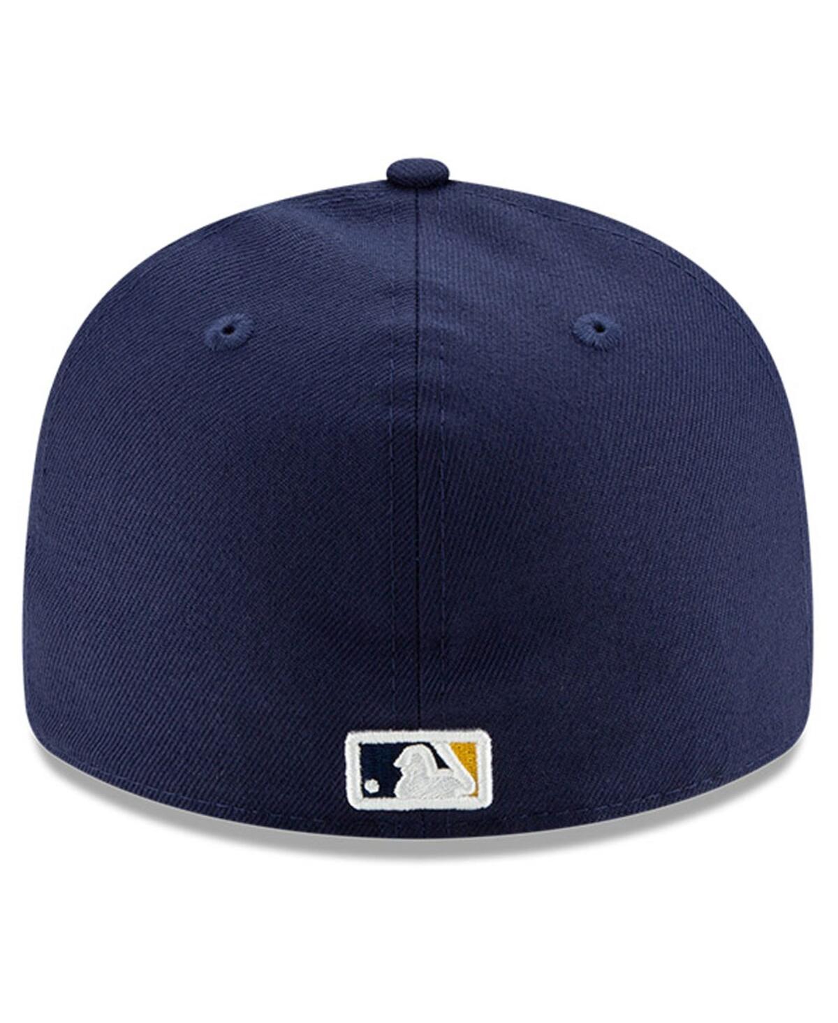 New Era Men'sMilwaukee Brewers National Baseball Hall of Fame Low Profile 59FIFTY Fitted Hat - Navy