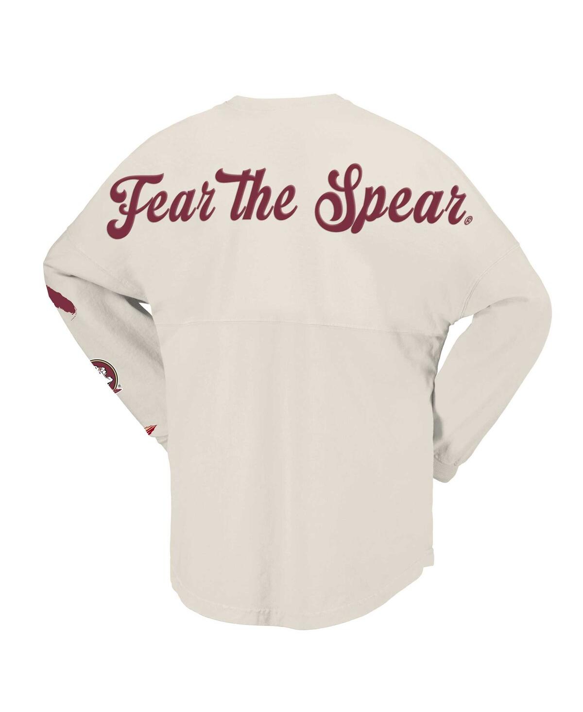 Spirit Jersey Women's Natural Florida State Seminoles Local Long Sleeve T-shirt In Natural