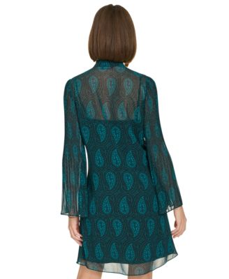 Tommy Hilfiger Tommy Hilifiger Women's Ruffled Keyhole-Neck Dress