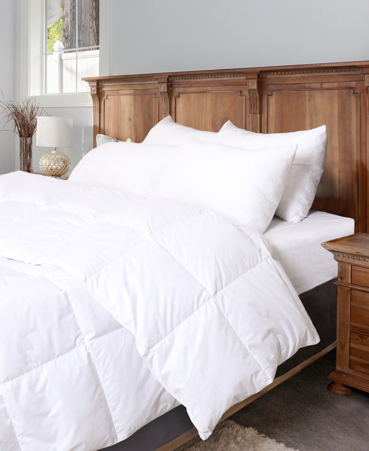 Melange Down Cloud Super Loft Comforter, King In White