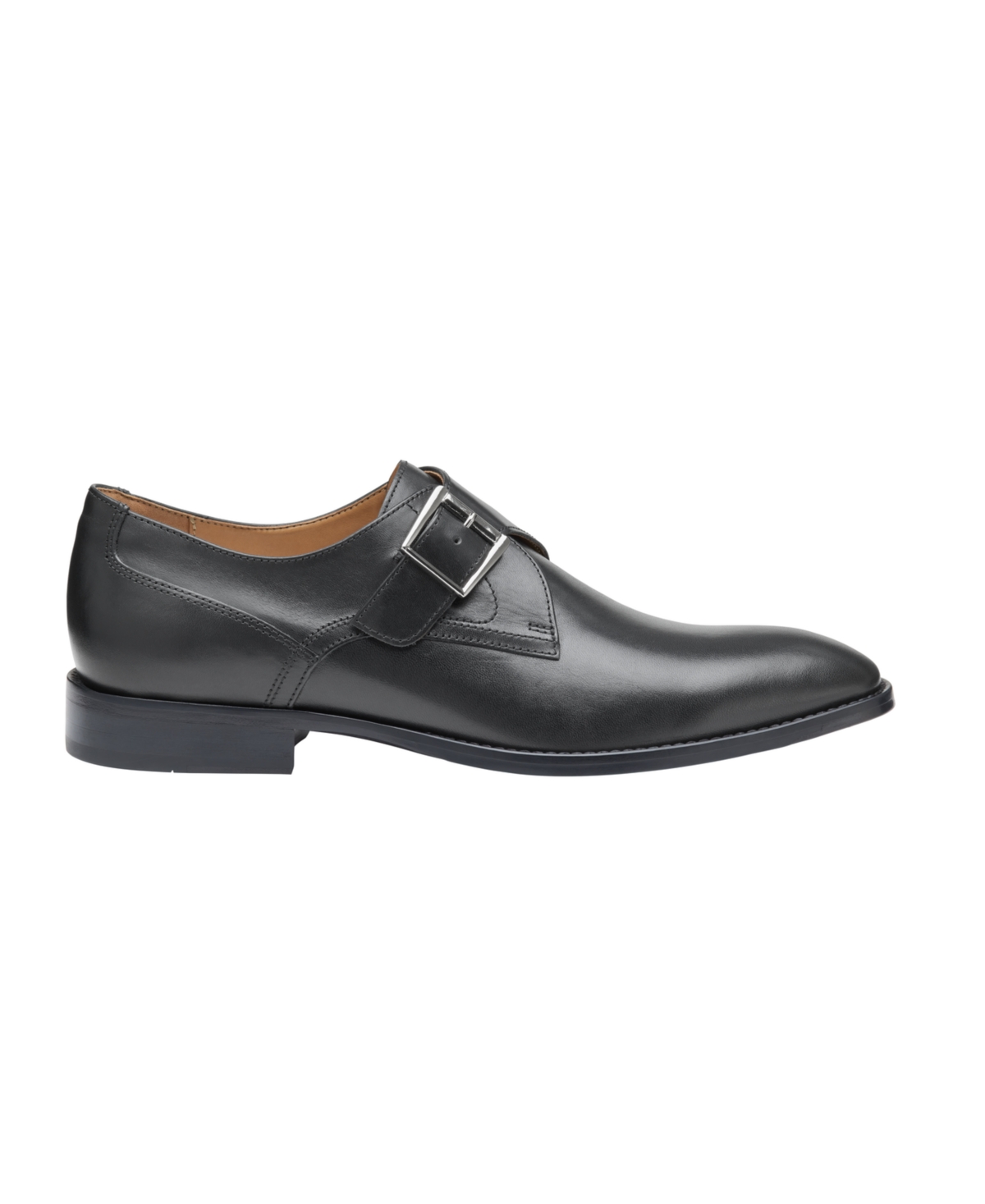 Johnston & Murphy Men's Richland Monk Strap Dress Shoes In Black Full Grain