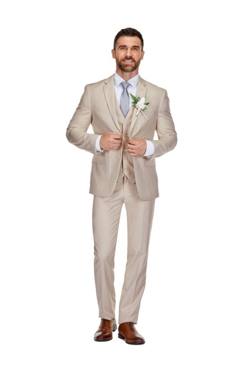 Мужские Braveman Men's 3-Piece Premium Vested 3-Piece Slim Fit Suit