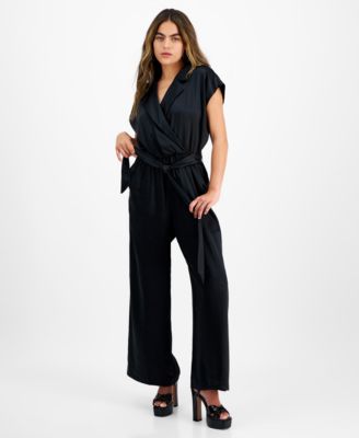 Macy's black jumpsuit petite online