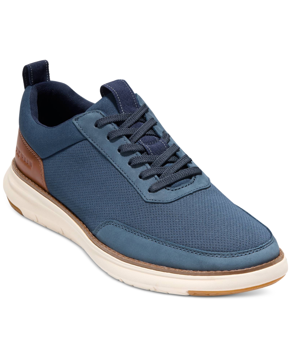 Cole Haan Men's Grand Remix Sneakers - Navy-British Tan