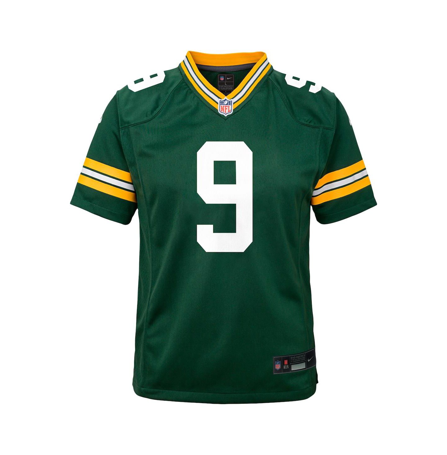 Детская игровая джерси Nike Christian Watson Green Bay Packers Team, цвет: Белый — фото 4