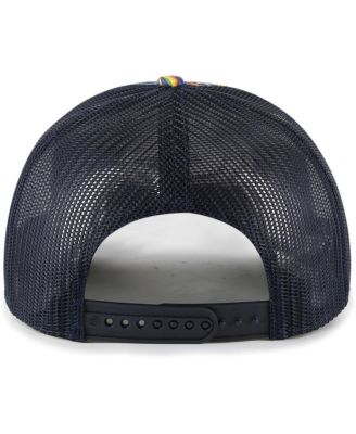 Big Boys and Girls Navy Miami Marlins Jungle Gym Adjustable Trucker Hat