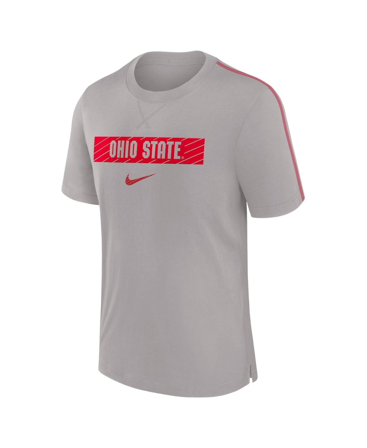 Nike Men's Ohio State Buckeyes 2024/25 Sideline Player Performance Tri-Blend T-Shirt - Red