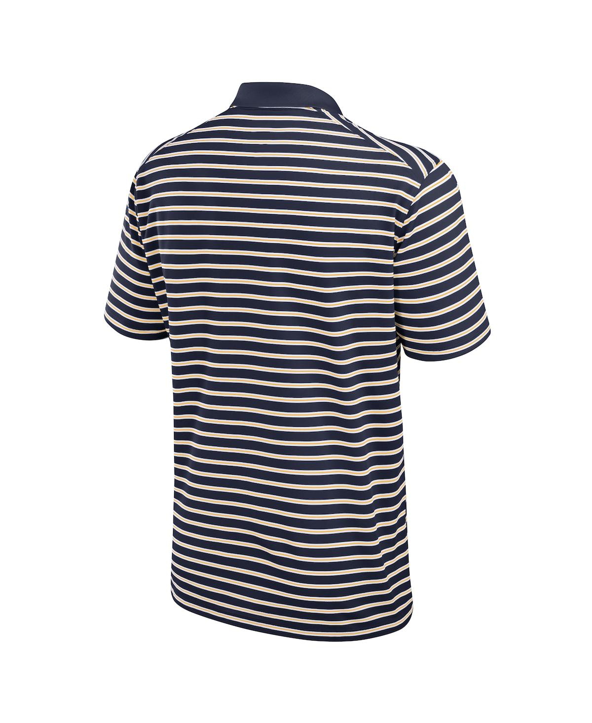Nike Men's West Virginia Mountaineers Primetime Victory Striped Performance Polo - White