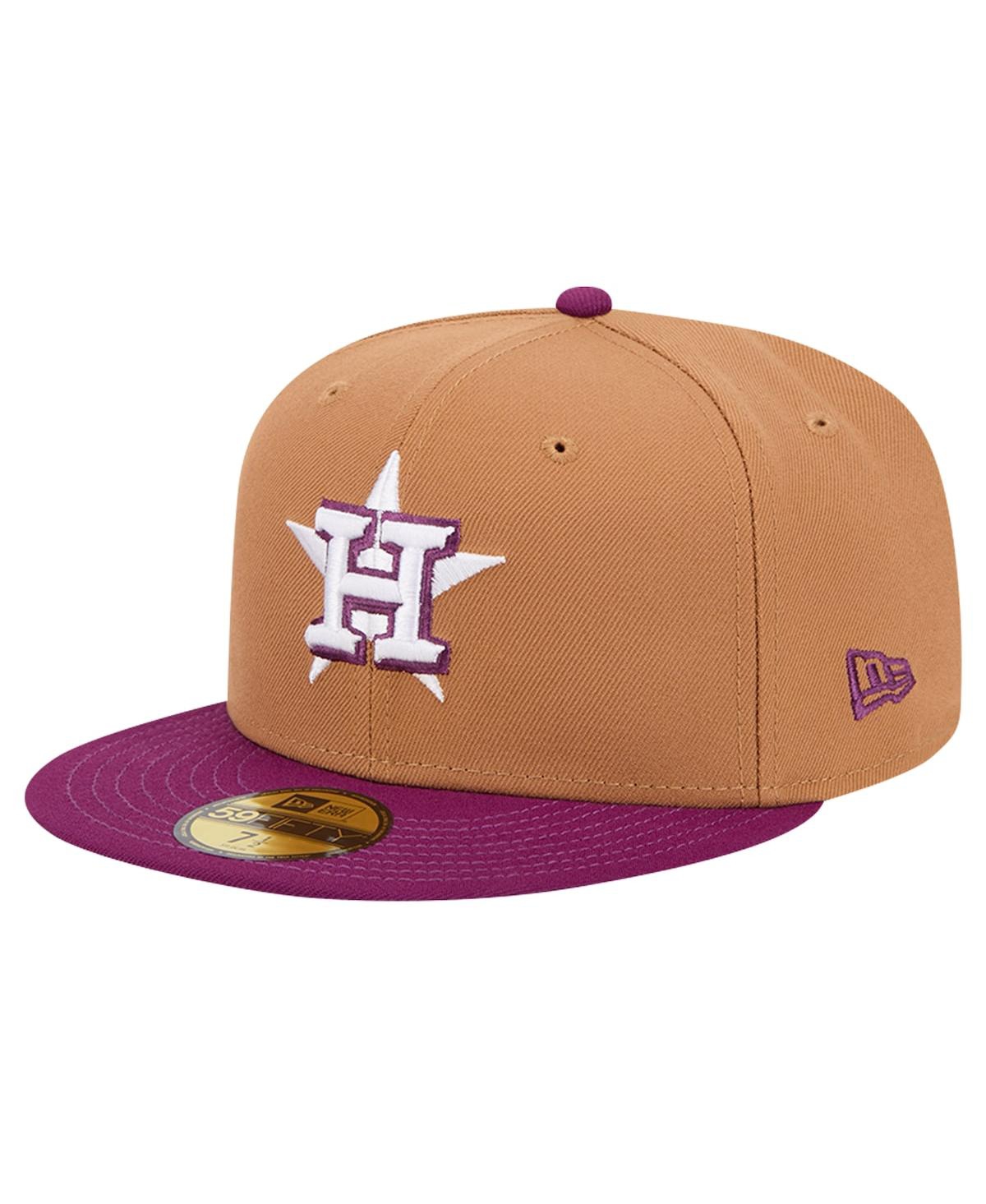 New Era Men's Houston Astros Two-Tone Color Pack 59FIFTY Fitted Hat - Purple