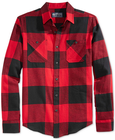 American Rag Men's Buffalo Plaid Flannel Shirt
