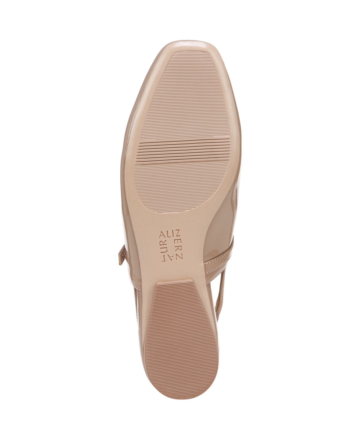 Naturalizer Connie Slingback Mary Jane Flats In Warm Taupe Faux Patent
