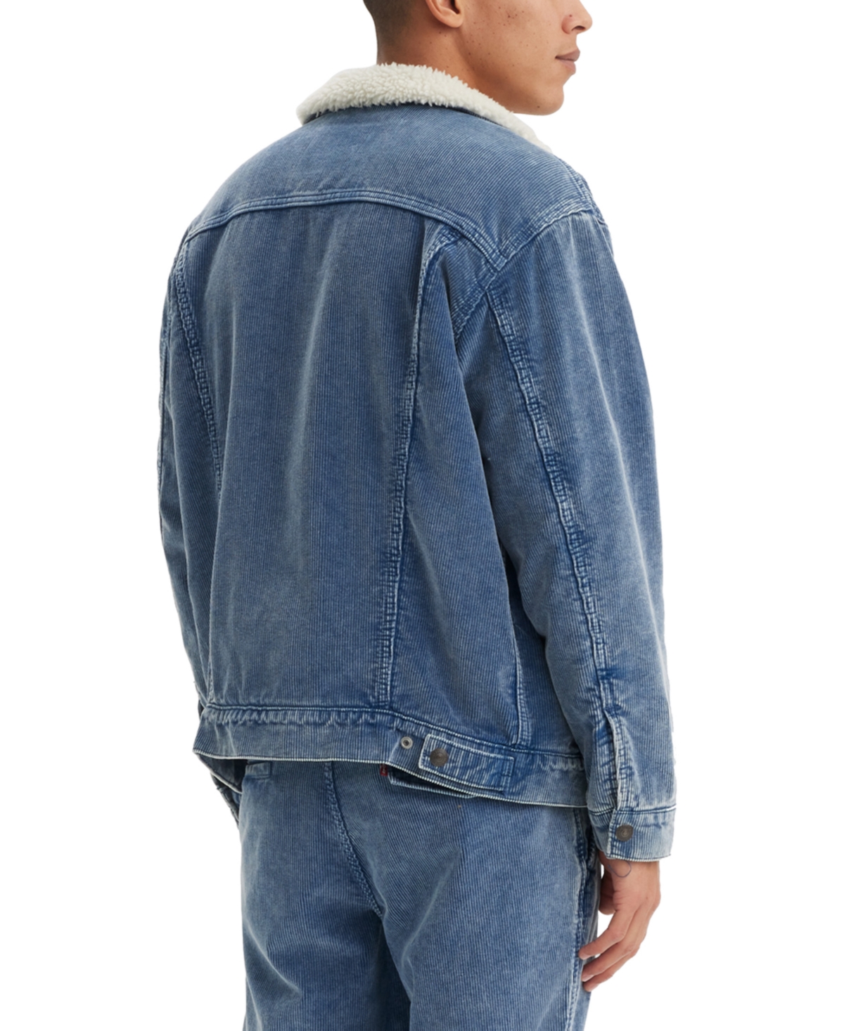Levi's Men's Relaxed Fit Fleece-Lined Corduroy Trucker Jacket