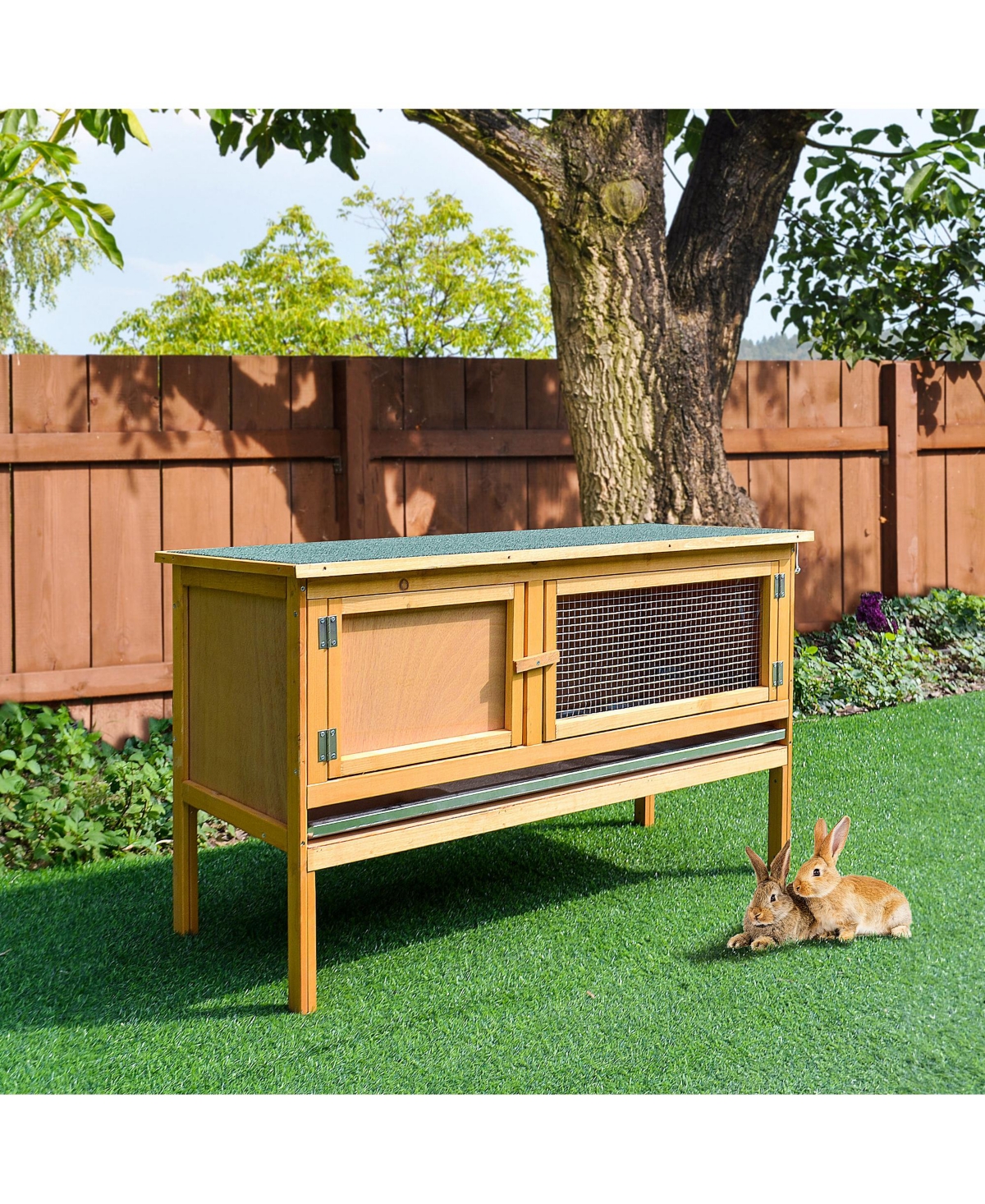 Streamdale Furniture Waterproof Bunny Hutch with Sturdy Fir Wood Frame