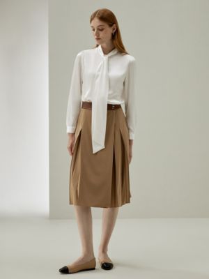 Women's Bow-tie Neck Silk Blouse