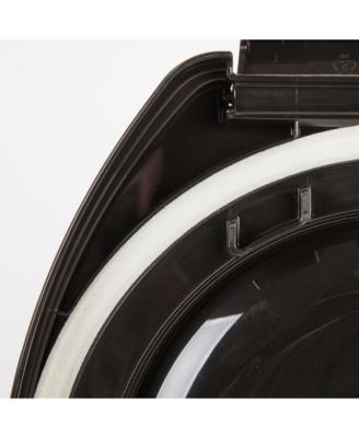 6.5 Lbs / 8 Qt WeatherPro Airtight Pet Food Storage Container/Treat Box for Dog Cat and Bird Food, Keep Fresh, Translucent Body, Easy Clean Up, BPA free, Clear/Black