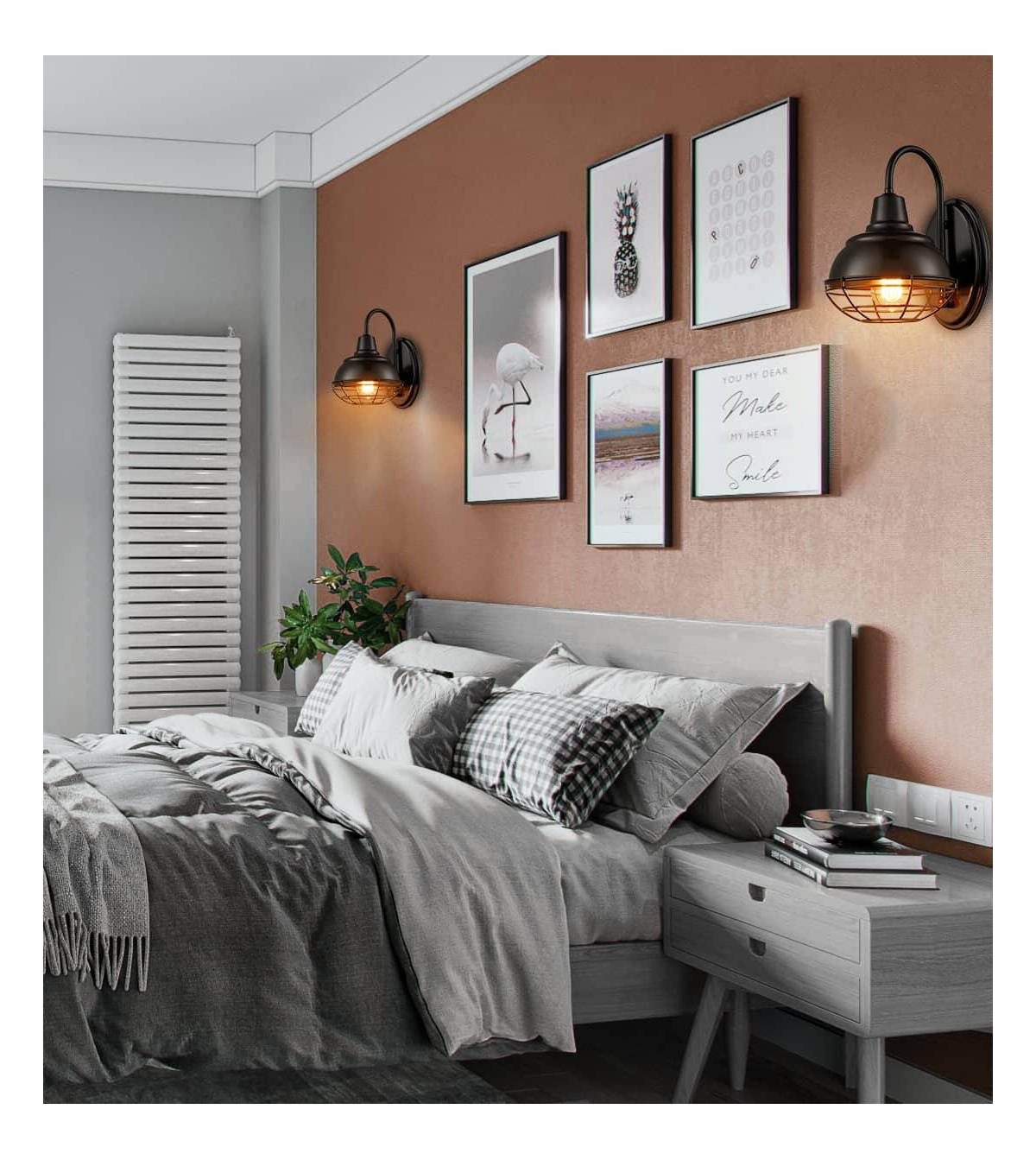 Moose Vintage Gooseneck Barn Light Wall Sconces Oil Rubbed Bronze 2-Pack - Oil-rubbed bronze