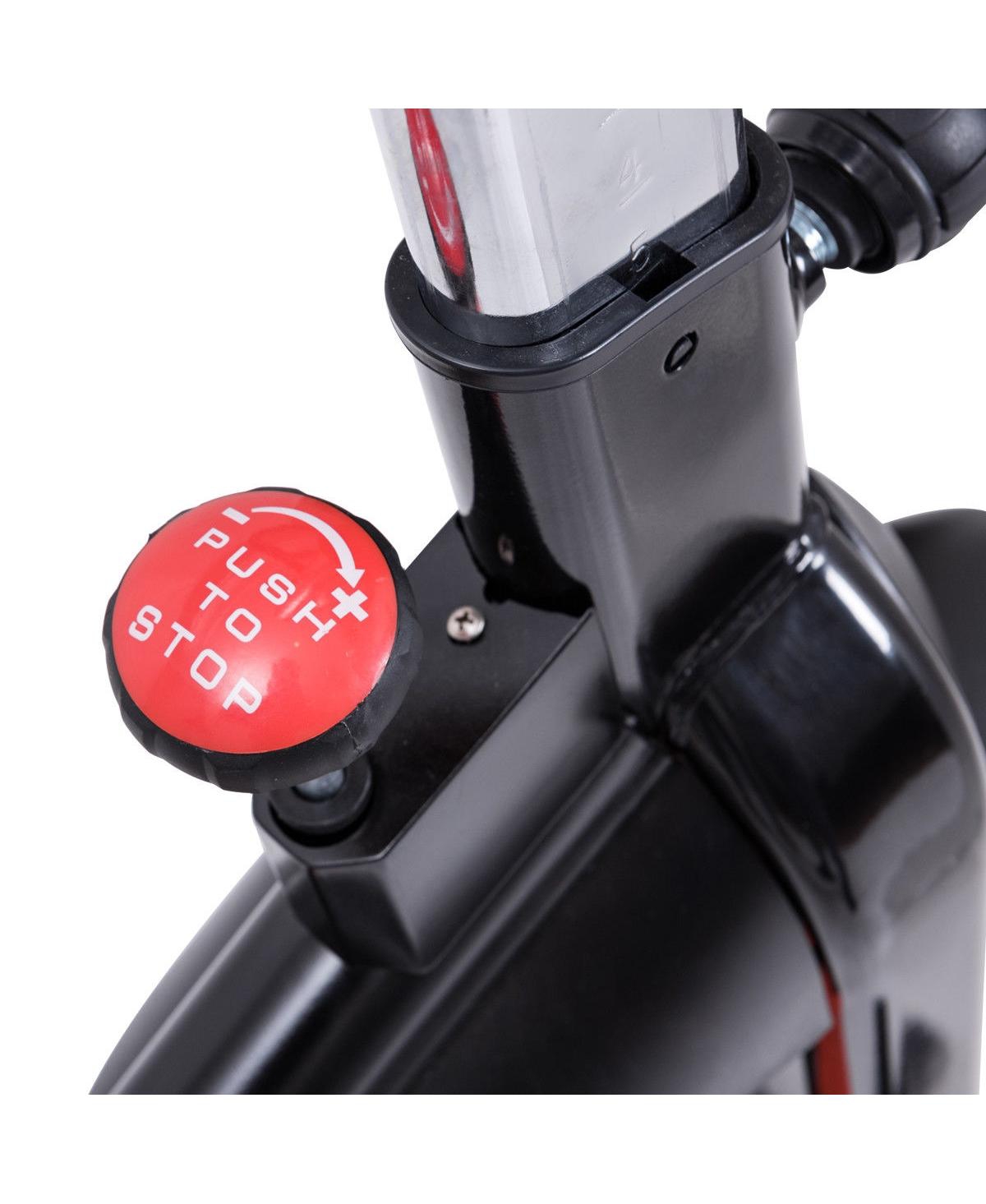 Sugift Indoor Fixed Aerobic Fitness Exercise Bicycle with Flywheel and Lcd Display