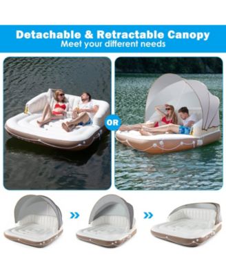 Inflatable Pool Float Lounge Swimming Raft