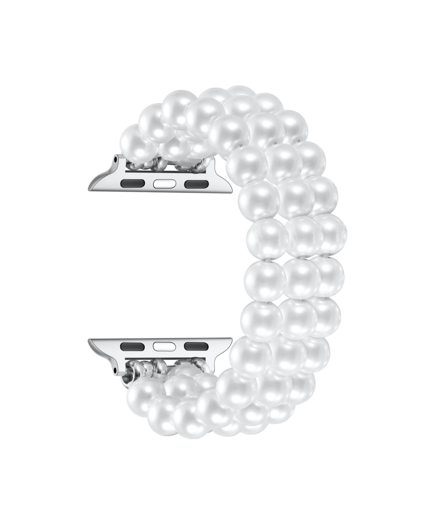 Ремешок для часов Posh Tech Violet Faux Cultivated Pearl Band for Apple Watch 44,45,46,49mm, цвет: Белый — фото 2