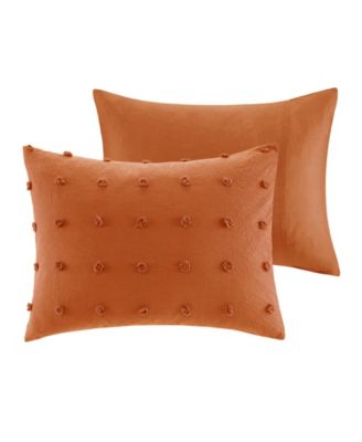 Brooklyn Jacquard Cotton 7-Pc. Duvet Cover Set, Full/Queen