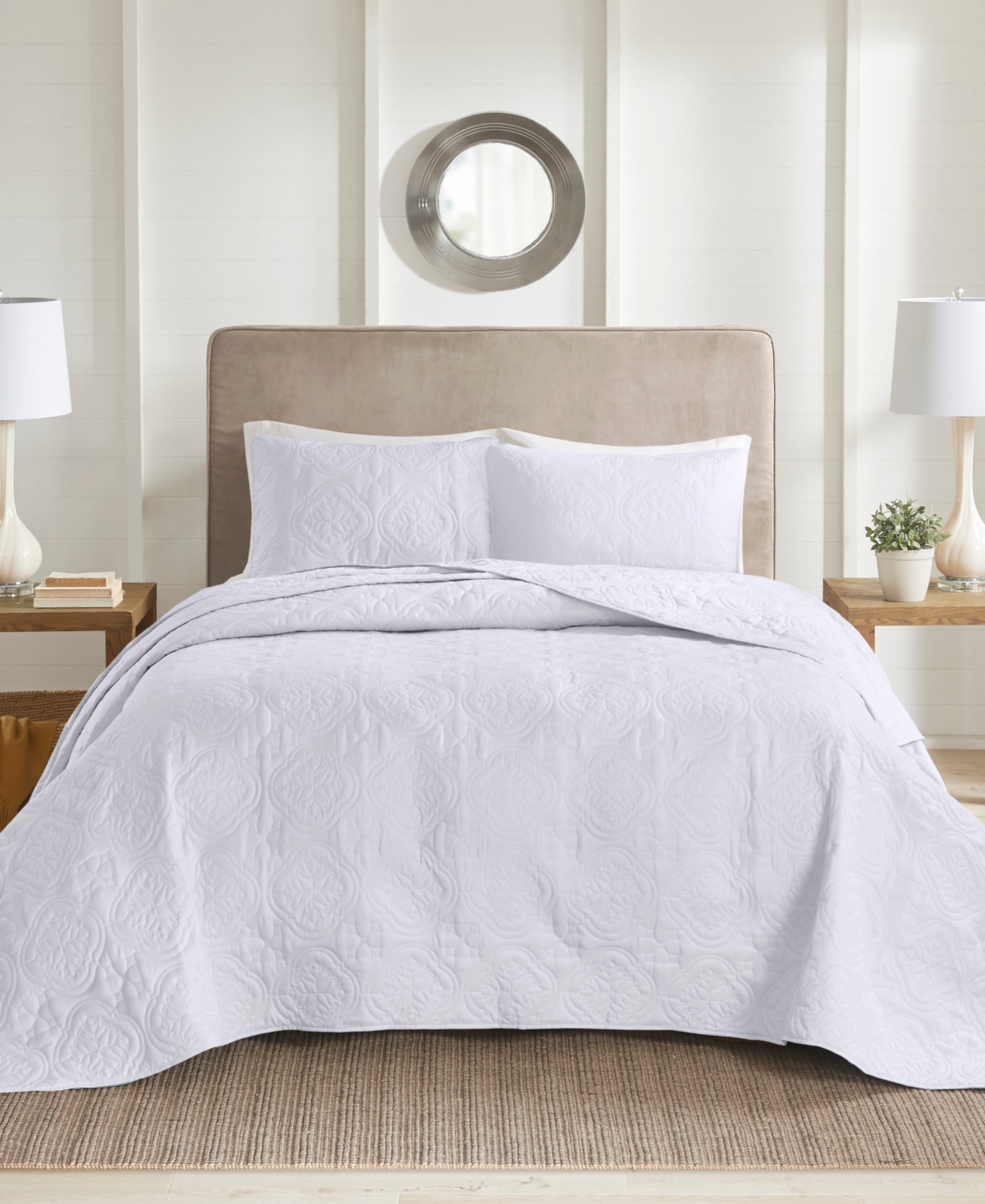510 Design Oakley 3-pc. Bedspread Set, King/california King In White