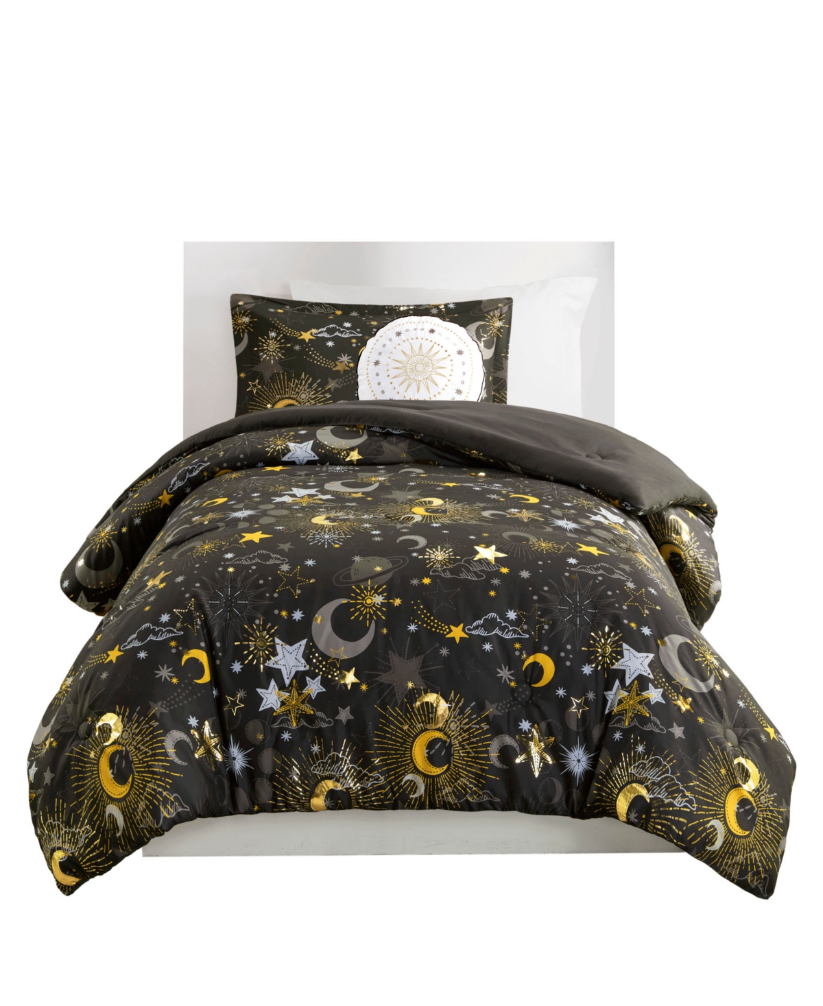 Intelligent Design Celia Starry Sky Metallic 4-pc. Comforter Set, Full/queen