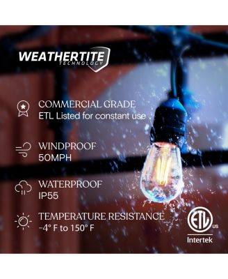 Ambience Pro 24 ft Indoor/Outdoor LED Weatherproof String Lights, 1-Watt