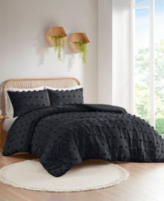 Lucy Clip Jacquard 3-Piece Comforter Set, Twin/Twin XL